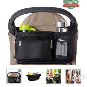 Ethan and Emma Delux Stoller Caddie - black